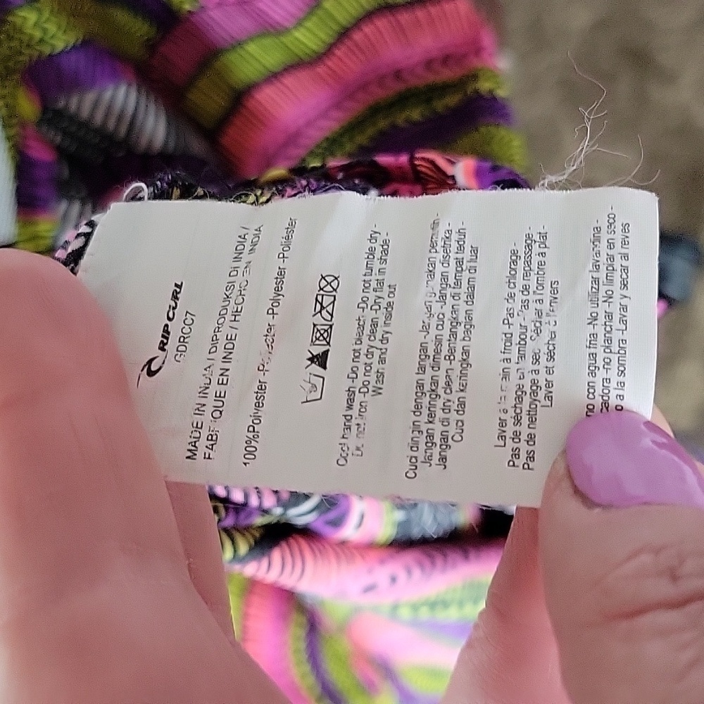 Pink Multicolor Patterned Slip Dress - Picture 9 of 10
